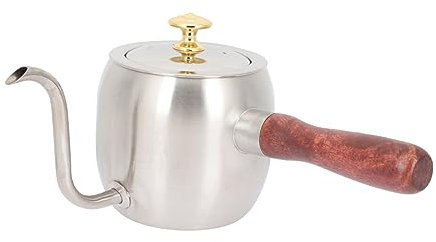 PRETYZOOM Kaffeekanne Mit Holzgriff Kaffeekanne Zubereiten Herd Schwanenhals- Kaffeemaschine Wasserkocher -espressomaschine Retro-espressomaschine Kaffeeserver Hölzern