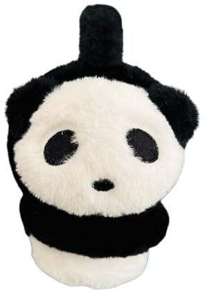 Ccomage Kinder Winter Plüsch Ohrenschützer Niedliche Panda Weiche Warme Wolle Ohrenwärmer Mädchen Jungen Kälteschutz Ohrwärmer Earband Thermisch Kaltes Wetter Schnee Ohrwärmer für Ski, Radfahren