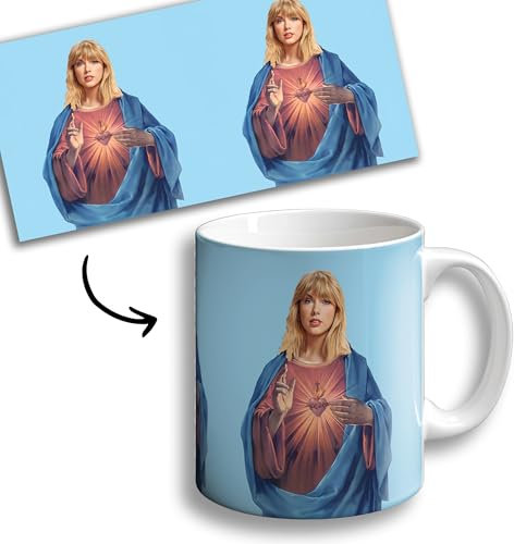 OOPS ORIGINALOOPS.COM - Taza TAYLOR Album - Taylor Jesus - Cerámica 350ml - Café, Té, Desayuno