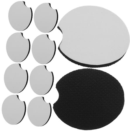 Ciieeo 1 Juego Posavasos Aislado Accesorios Cafe Posavasos Portavasos para Coche Accesorios para Coche Portavasos Posavasos Coche Posavasos Portavasos Automotriz Neopreno 10 Piezas