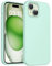 TOCOL für iPhone 15 Hülle Silikon, Stoßfest rutschfest Anti-Fingerabdruck Kratzfest Handyhülle für iPhone 15 Case, Hellgrün