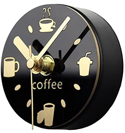 Fridge Magnet Clock Refrigerator Magnets Home Decoration Magnetic Sticker, Black, 85 mm