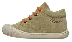 Naturino Lauflernschuhe aus Veloursleder, Weiß-Grün 24