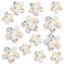 39 Stück Prism-Fenster-Abziehbilder PVC Anti-Kollisions-Aufkleber Vogelschutz Regenbogen Fensterfolie Kreisförmig Sonnenfänger Sticker Dekoration für Stoppt Vögel Türfenster (Blumen)
