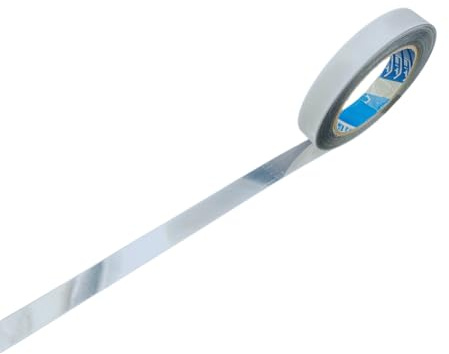 ACIT Moulure adhésive, ruban adhésif pour bords, moulure adhésive pour murs, décoration, imperméable, 5 m (argent, 10 mm)