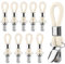 10 Stücke Handtuchklammern, Handtuchaufhänger mit Schlaufen, Handtuch Clips Zum Aufhängen, Handtuchclips, Handtuchklammer Eignen Sich Zum Von Häusern Schränken Und Badezimmern