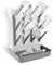 Baby Bottle Dryer Rack Plastic Vertical Standing Baby Bottle Holder Space Saving Countertop Standing Dish Holder Holds Up to 12 Bottles for Newborn Feeding Essentials (Grey)