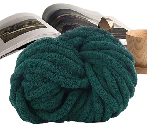 Chenillegarn zum Häkeln, 27 m Wolle für Decke, Zubehör, Stricken, Häkeln für Hut, Kissen, Babykleidung, Schal