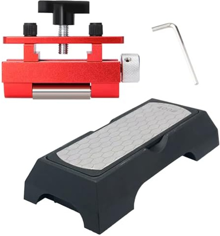 Asyduey Guida di Affilatura Jig per Affilatura Bordi con Pietra per Affilatura Scalpello Guida di Affilatura Scalpello per Legno Staffa di Fissaggio per Metallo Legno