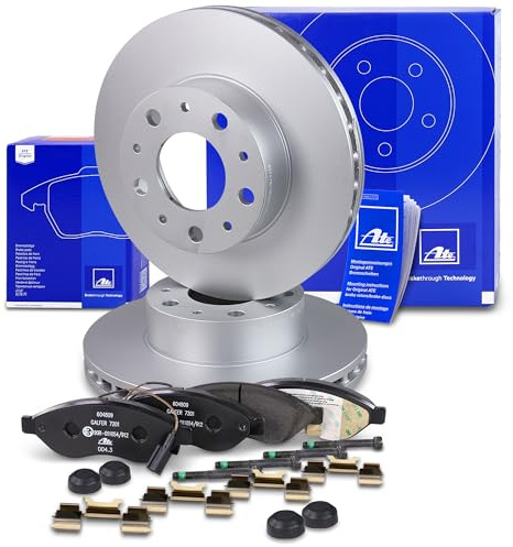 ATE Bremsenset Vorderachse inkl. Bremsschreiben vorne Ø280mm belüftet und | Kompatibel mit: CITROËN JUMPER II Bus, JUMPER II Kasten, JUMPER II Pritsche/Fahrgestell, FIAT DUCATO Bus, DUCATO Kasten