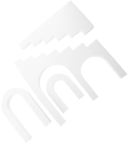 Würfel Requisiten 4 Stück aus Eva, Weiß, Leicht und Tragbar | Kosmetik und Schmuck, Außen und Fotoeinsatz, Leicht zu Reinigen, Geometrische Form, Kompakt