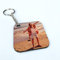 Saphir Design Schlüsselanhänger personalisiert Foto beidseitig MDF/HDF Quadrat 5,5x5,5cm | personalisierter Schlüsselanhänger mit Bild 2 Motive möglich | Fotogeschenke personalisierte Geschenke Foto