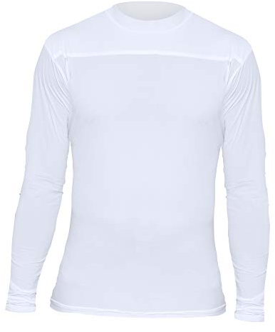 RYNOSKIN Jagd- und Outdoor-Kleidung, Basisschicht, Schutz, Camping, Angeln, Jagd, Aktivitäten für Männer, Frauen, Kinder, langärmeliges Shirt, weiß, Größe S