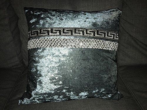 Bavary 2er Set Luxus Kissenbezüge Sofakissen Kopfkissen mit Reisverschluss Medusa Stil 45x45.cm