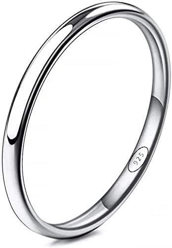 Donipreziosi Ferma Anelli in Argento 925% Rodiato, Made in Italy - Fedina Nichel Free di Tutte Le Misure - Uomo Donna