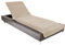 Brandsseller Housse de Protection pour Chaise Longue 75x200 cm – Serviette en Tissu éponge 100% Coton – Lavable, antidérapante, certifiée Öko-Tex 100 – Taupe/Gris