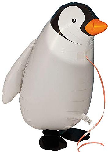 Kopper-24 Airwalker Ballon Pinguin - laufendender Tier Luftballon Helium Walking Folienballon Deko für Kinder Geburtstag Party Hochzeit Kinder Geschenk JGA Dekoration Tierballons Laufen
