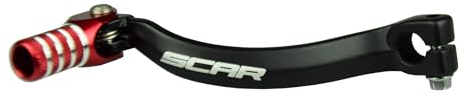 SCAR Schalthebel Ganghebel kompatibel mit HONDA CR 125 CR125 83-07 - Rot