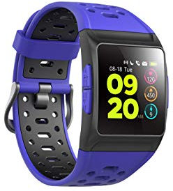 SPC Smartee Stamina - Smartwatch (GPS/Glomass, multideporte, notificaciones, podómetro, pulsómetro y monitor de sueño) – Color Azul