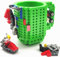 HUISHENG Brick Mug Sets, Coffee Cup, Valentines Easter Fathers Day Birthday Present Christmas Santa Gifts for Men Dad Him Kids Adult Boy Girl Teacher Friend (Green)
