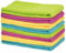 4 x Microfibre Cloth Dusters Assorted Colours Bathroom Polish Glass Cleaner Car Towel