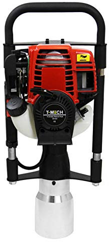 Petrol Post Driver with Carry Case and Tool Kit 4-Stroke Fence Knocker 120mm Pile Driver Jack Hammer Picket Fencing Ramming Thumping Driving Posts CE Certified PPE