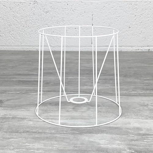 Lealoo Petite Carcasse Abat-Jour Américain 20 cm, Armature Cone 8 Branches en epoxy anticorrosion, pour E14