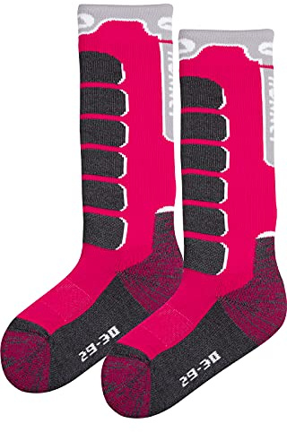 MONNET Chaussette enfant Snow Park (FR/ES, Numérique, 23, 24, Taille normale, Rose)