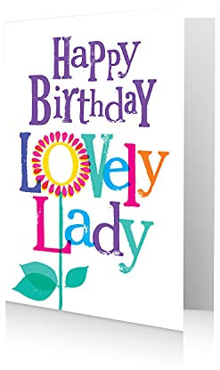 Official Brightside Greeting Card, Happy Birthday Lovely Lady