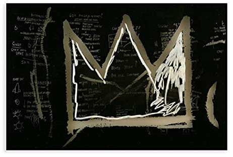 RBIX Street Art Jean-Michel Basquiat Smoking-Leinwand-Poster, Wandkunst-Deko, Gemälde, für Wohnzimmer, Schlafzimmer, Dekoration, ungerahmt: 60 x 90 cm