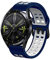 KeeFos 22mm Cinturino per Huawei Watch GT 4 46mm/Watch 4/Watch 4 Pro, Silicone Morbido Cinturino di Ricambio per Xiaomi Watch S3/Watch 2 Pro/Watch S1 Pro/Watch S1/Watch S1 Active (Blu + Bianco)