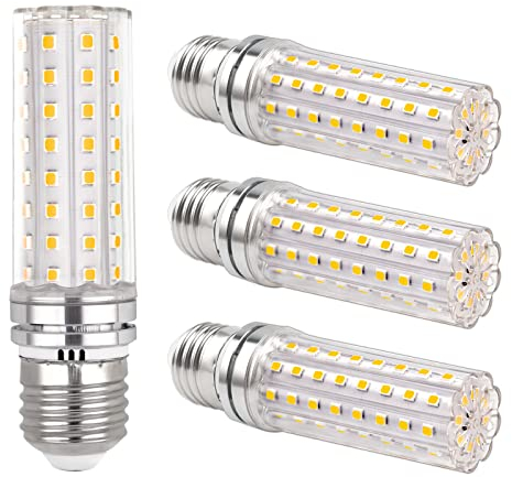 Ampoule LED Maïs E27 12W, 220-240V, 1200LM Blanc Neutre 4000K, Non Dimmable, Équivalent Ampoule Incandescence 100W, Ampoule LED E27 pour Éclairage Intérieur, Lustre/Lampe de bureau /Applique, Lot de 4