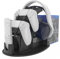 Aokicase Für PS5 Ständer Playstation 5 Desktop Lagerhalterung PS5 Halterungen Regal Spiele Headset Controller Soft Rack BD Festplatte Ständer PS5/PS4/Nintendo Switch/Xbox one Schwarz