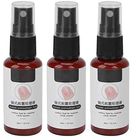Nagelhautentferner,Nagelhautentferner, 3 Stück Nagelhaut-Weichmacher, 30 Ml Nagelhaut-Weichmacher-Flüssigkeit Entfernen Sie Abgestorbene Haut für Maniküre-Pediküre, Nagelkunst-Zubehör für Den Heimsalo