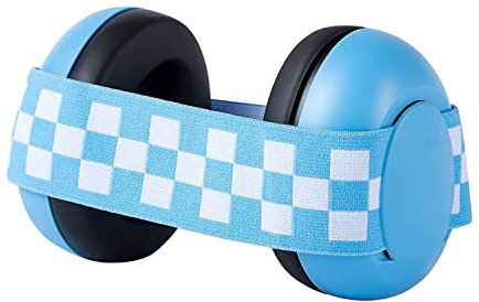 SAKU Casque anti-bruit pour bébé de 0 à 18 mois, cache-oreilles réglable silencieux, anti-bruit pour enfants de 0 à 18 mois, protection auditive pour nouveau-né, bleu, Taille Unique