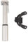 ZEFAL Road Micro Bomba Bicicleta de Carretera - Bombin Bicicletas de Aluminio para Valvulas Presta y Schrader - Hinchador Bicicleta Ligera y Robusta - Plata, 95g