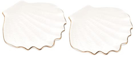 RORPOIR 2 Stücke Schmuckschale aus Keramik Schmuckteller für Badezimmer Zuhause Schmucktablett für Schlüssel, Schmuck und Kleine Gegenstände