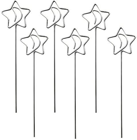 Metall Fotohalter, 6 Pcs Metalldrähte Memo Clip, Kartenhalter, Tischnummer Clip, für Party Geburtstag Hochzeit Kuchen Dekor