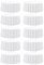 10 Packungen weiße runde Polyester-Tischdecken 228 cm, runde Tischdecke Flecken- und knitterfrei waschbare Tischdecke für Hochzeiten, Partys, Bankette, Buffettische, Feiertage, Esstische dekorieren