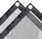 Ezcasch 3x3m Bâche Transparente avec Œillets - 420g/m² PVC Bache Exterieur Impermeable pour Terrasse, Balcon, Jardin avec Corde et Attaches Câbles (Taille Réelle : 2.95x2.95m)