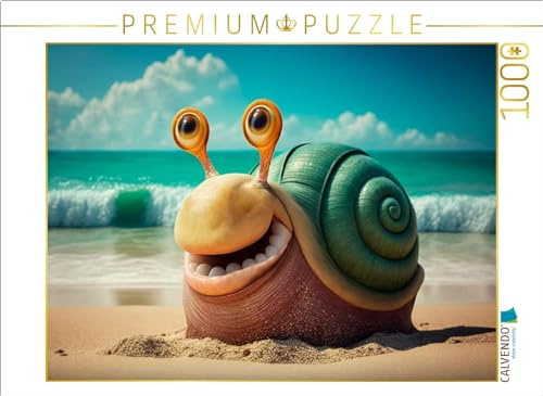 CALVENDO Puzzle Urlaubsschnecke | 1000 Teile Lege-Größe 64 x 48 cm Foto-Puzzle für glückliche Stunden