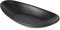 IMEEA Snackschale Kleine Melamin Servierschalen Dip Schüsseln Schiffsförmige Bowl Pommesschalen für Desserts Sushi Salate Saucen(Schwarz)