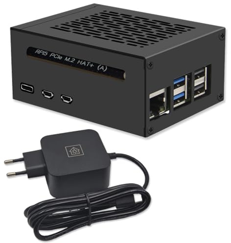 ioBroker Smarthomezentrale | Raspberry Pi 5 8GB | Air-Flow Metallgehäuse | M.2 250GB NVME