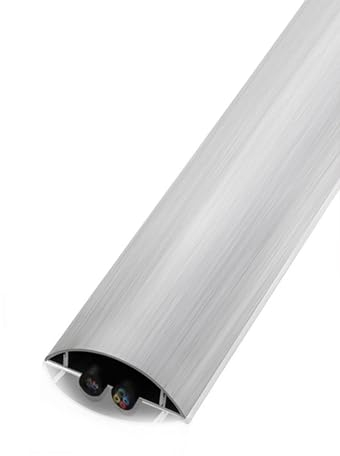 wire trunking Triangle Fan Wire Hider for Cables, Silver TV Wire Hider Hole-Free, Home & Office Wiring/Ethernet Cables Cord Cover Wall with Self-Adhesive Tape (Color : Silver, Size : No. 5)