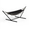 blumfeldt SwayStation Hängematte – Outdoor & Indoor Hängematte, 100 kg Belastbarkeit, Wetterbeständig Mit Rostfreien Haken, Komfortable Polyester/Baumwolle, Boho Design, Dunkelgrau