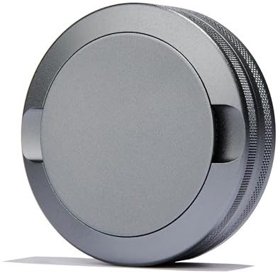 ZUMIQ SNUS Can with 2 Compartments, Design Edge for Extra Grip, 4 Colors (Dark Green, Black, Grey, Silver) - Practical and Stylish SNUS Storage for On the Go (Grey)
