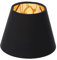 QUMIIRITY Lampenschirm Für Kronleuchter Wandleuchte Und Tischlampe Schwarze Und Goldene Akzente Für Wohn Und Esszimmerdekoration