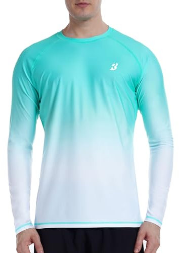 Roadbox Herren UV-Schutz Shirt, UPF 50+ Rashguard T-Shirt, Schnelltrocknend Leicht Langarmshirt für Surfen Angeln Wandern