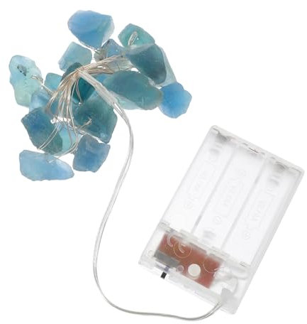 Ciieeo Schnur Lichterkette Aus Natürlichem Kristall Amethyst Irisierend Girlande Wein Stecker Batterielicht Weihnachten Geführte Lichterketten Batteriebetriebene Led-leuchten Plastik