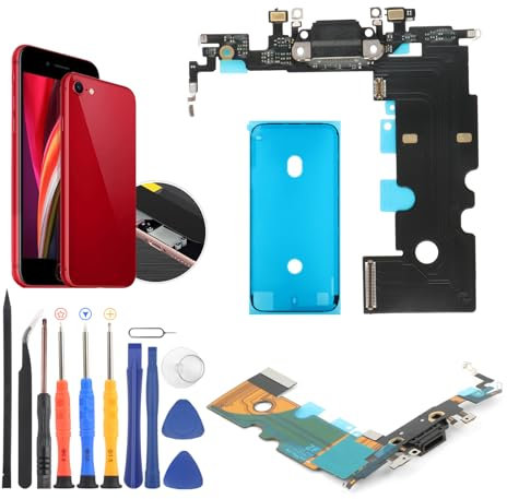 Dock Connector für iPhone SE 3rd 2022 Ladeanschluss Flexkabel Ersatz für iPhone SE 3rd 2022 A2595 A2782 A2783 A2784 A2785 Ladegerät Dock Board Connector mit Werkzeug